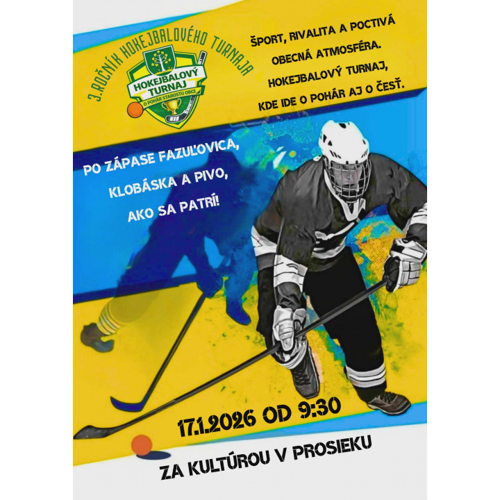 Hokejbalový turnaj 17.1.2026